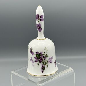 Vtg Hammersley England Bone China Victorian Violets Dinner Bell 5 Inch Spode